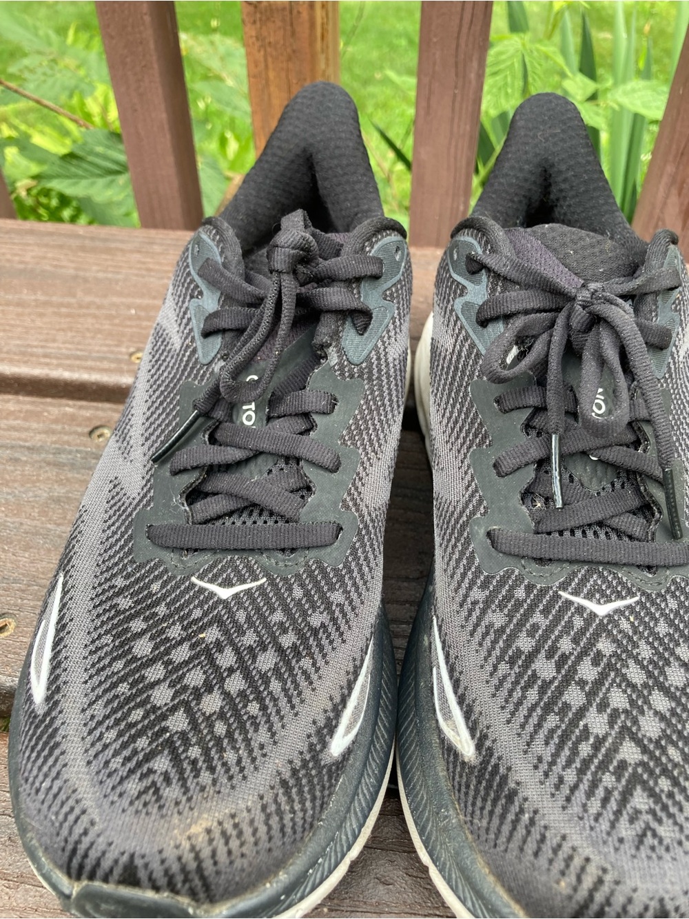 Hoka Clifton 9 Running Shoes for Women Black/White Size 8 B Sneakers - Picture 10 of 12